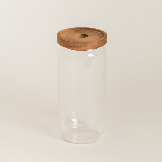 Kozarec za shranjevanje 1000 ml | Akacijev pokrov