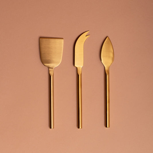 Set nožev za sir | Zlat